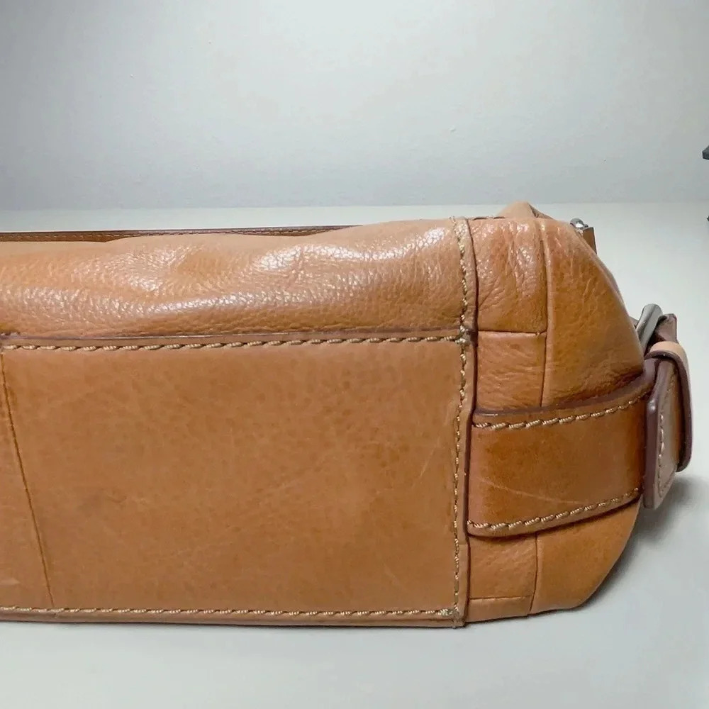 Fossil Leather Brown Key Chain Hobo Shoulder  Bag - Picture 12 of 16